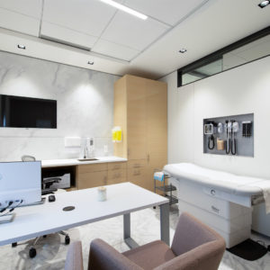 medical examine room smartt interior construction