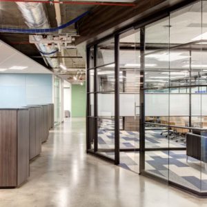 cubicles and see-through offices built by smartt interior construction