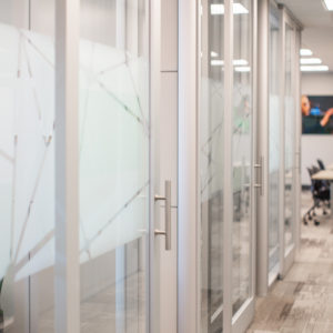 See-through sliding doors at BSC by Smartt